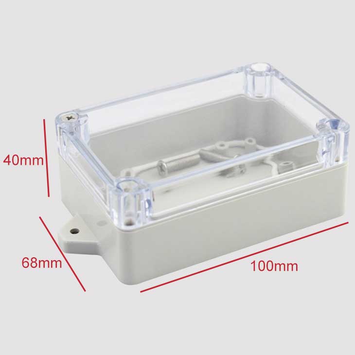 Caja impermeable de tornillo de plástico