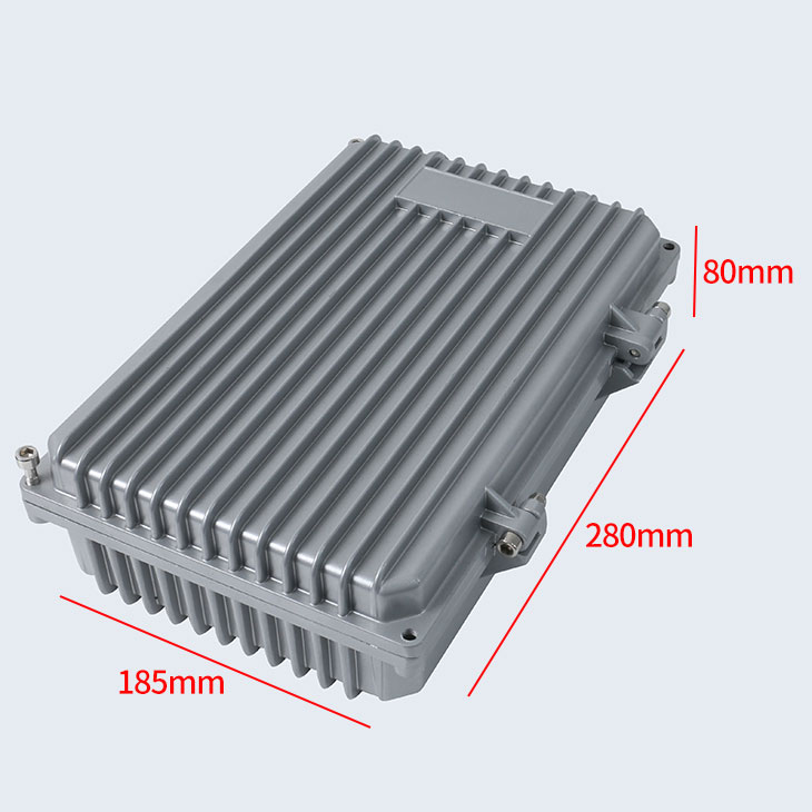 Caja de aluminio fundido de metal